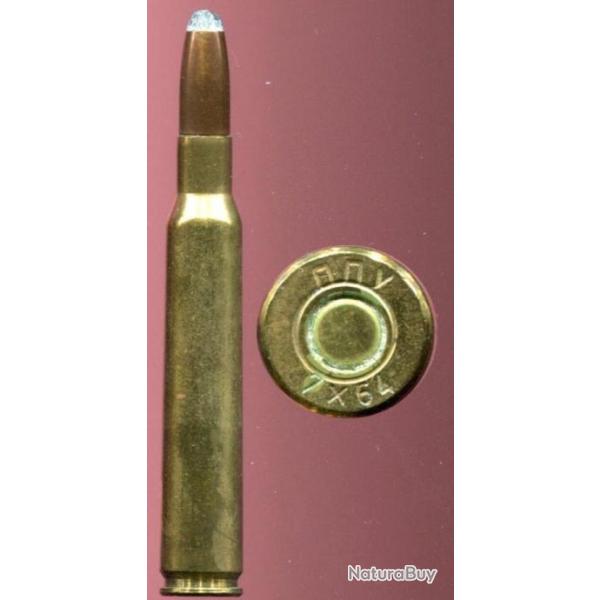 7 x 64 - NNY - balle cuivre pointe plomb