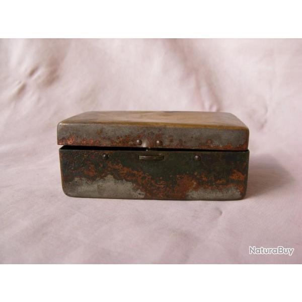 WW2 US BOITE/�TUI EN M�TAL DE RASOIR AMERICAIN GILLETTE " KING GILLETTE " ANN�ES 30/45