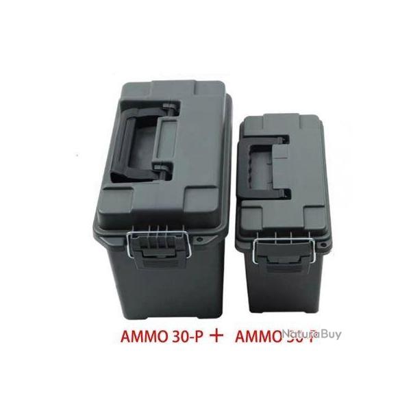 Bo�tes � munitions style militaire 30-P + 50-P - Polypropyl�ne � fort impact