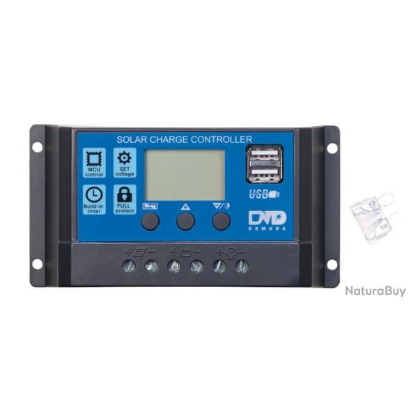 R�gulateur de Charge de Panneau solaire avec 2 ports USB - 10 A Revolt