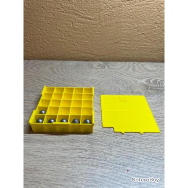 Lot de 4 boites jaune + 1 offerte pour 25 balles ronde ou ogivale calibre 44 poudre noire
