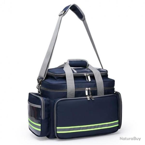 Sac m�dical de premiers secours en plein air - Mod Bleu - �tanche - Compact - Multi poches