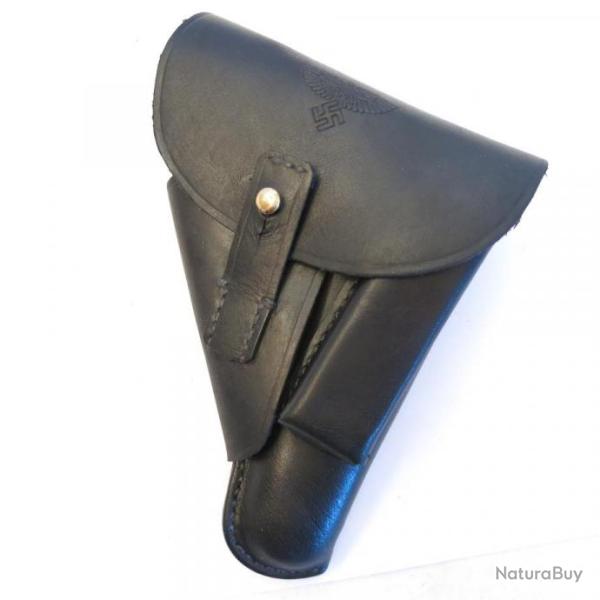 Etui cuir noir Walther PPK