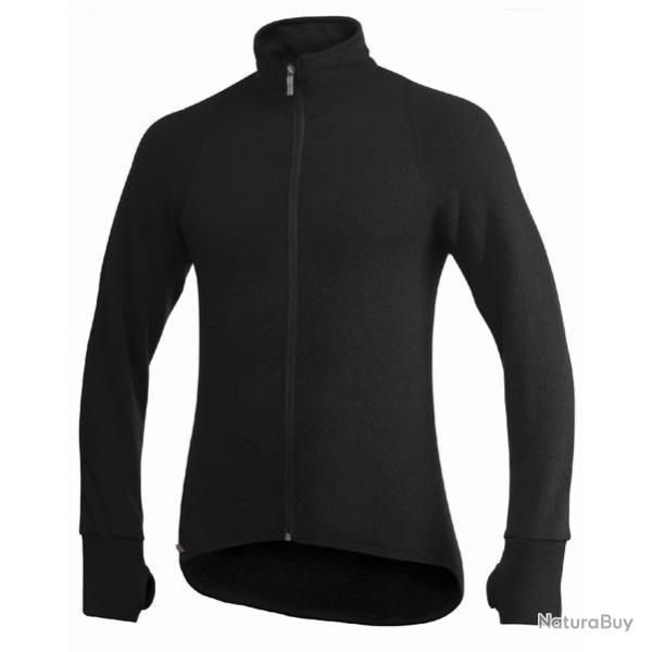 Pull Full Zip Jacket 600 Woolpower Noir