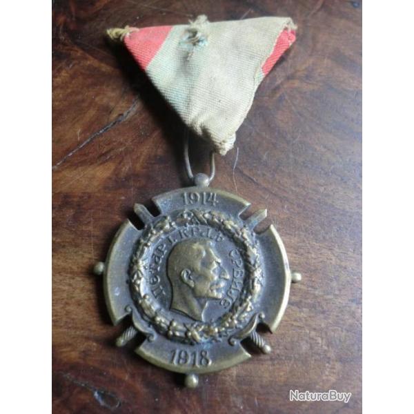 MEDAILLE COMMEMORATIVE  SERBE   WW1
