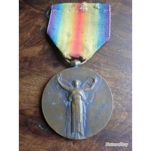MEDAILLE MILITAIRE GRANDE GUERRE POUR LA CIVILISATION 1914-1918