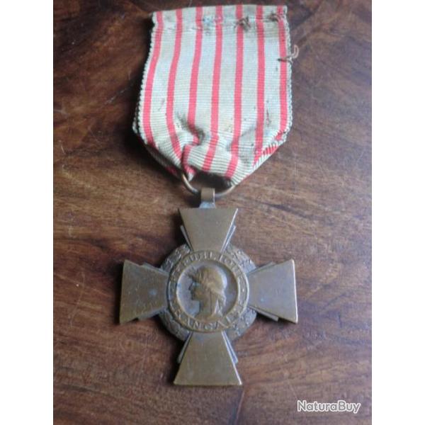 MEDAILLE - CROIX DU COMBATTANT  WW1