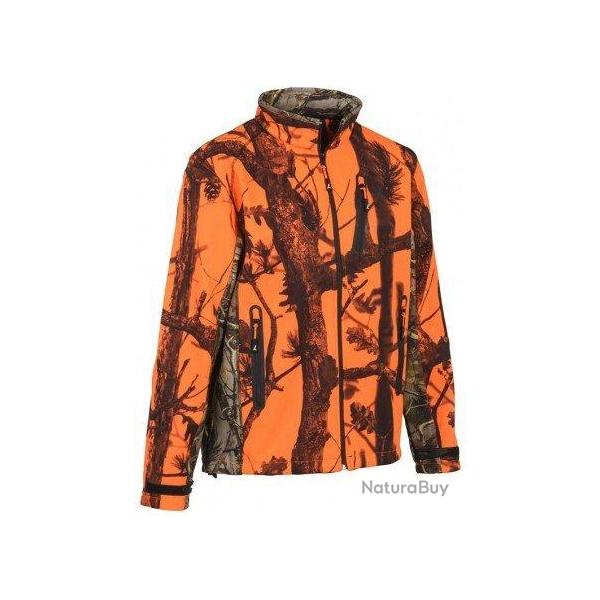 Veste softshell orange GhostCamo B B PERCUSSION
