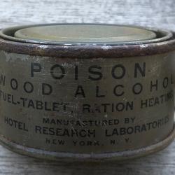 boite combustible pour ration us ww2 ( fuel -tablet ration heating)