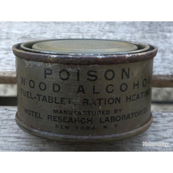 boite combustible pour ration us ww2 ( fuel -tablet ration heating)