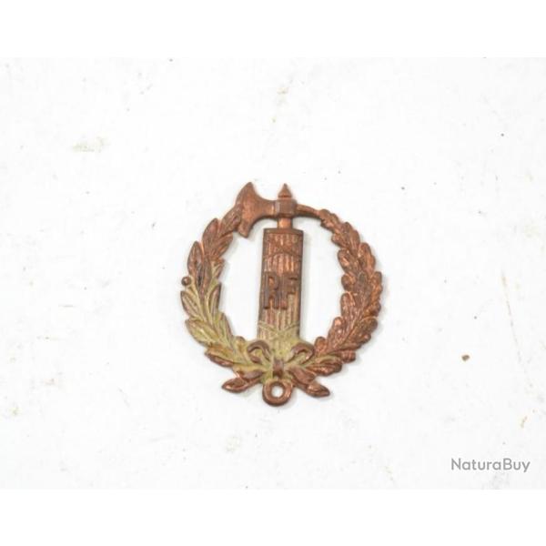 Broche ancienne faisceau de licteur lauriers hache REPUBLIQUE FRANCAISE RF,  A identifier