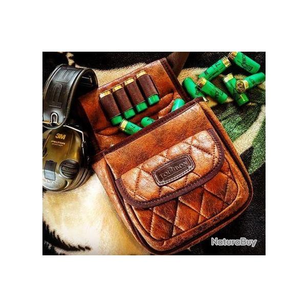 Sac � cartouches - id�al ball trap - Cuir