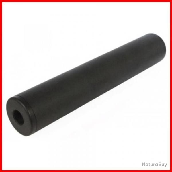 SILENCIEUX UNIVERSEL 14MM NOIR LONGUEUR 120 MM