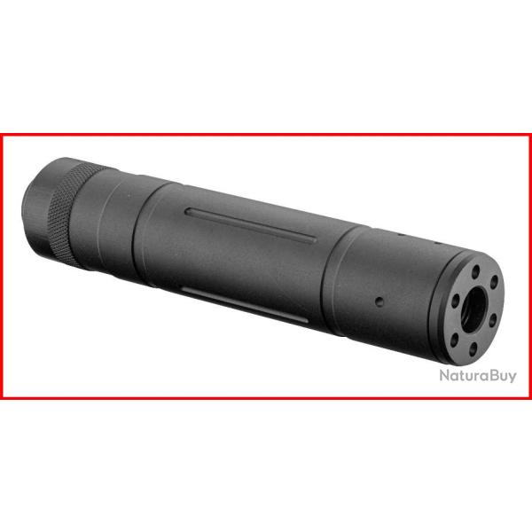 SILENCIEUX UNIVERSEL 14MM NOIR 150MM
