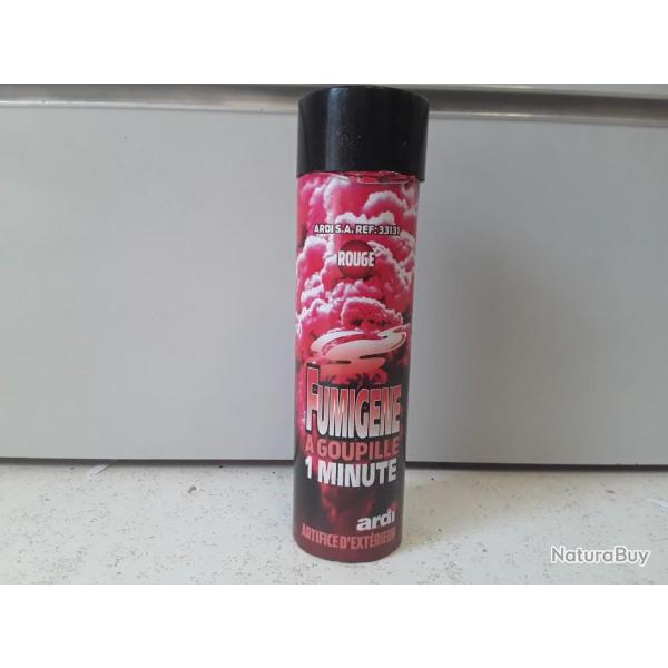 Fumigene a goupille 1 minute Ardi ROUGE