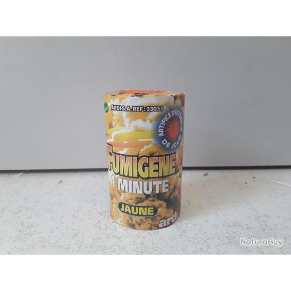 ARDI3  FUMIGENE 1 MINUTE JAUNE  NEUF
