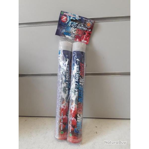 ARDI8 LOT DE 2 FUMIGENES � GOUPILLE ARDI BLEU/BLANC/ROUGE NEUF