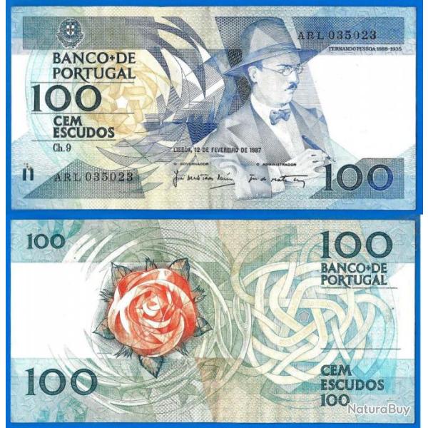 Portugal 100 Escudos 1978 Billet Escudo Pessoa Europe