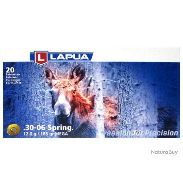 Munitions LAPUA cal.30-06 spring 185gr 12g mega par 20