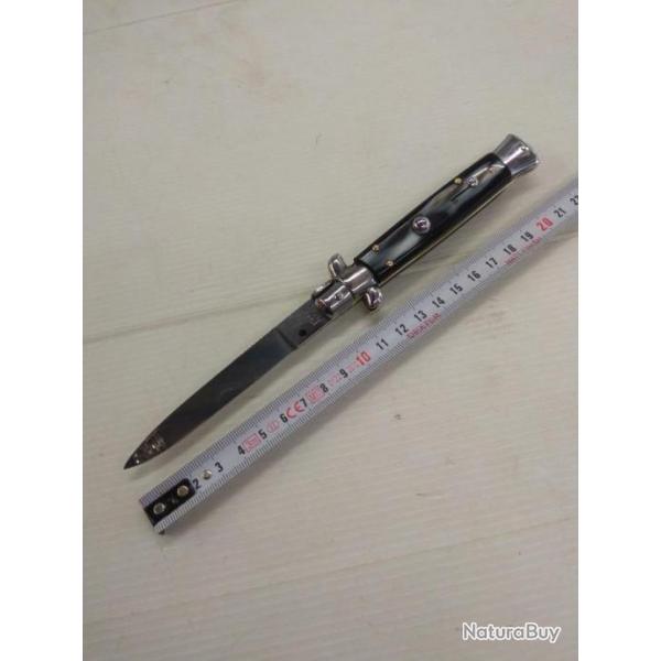 couteau automatique manche fa�on corne