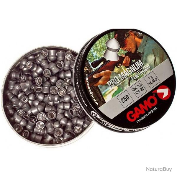 250 PLOMBS GAMO PRO MAG POINTU CALIBRE 5.5