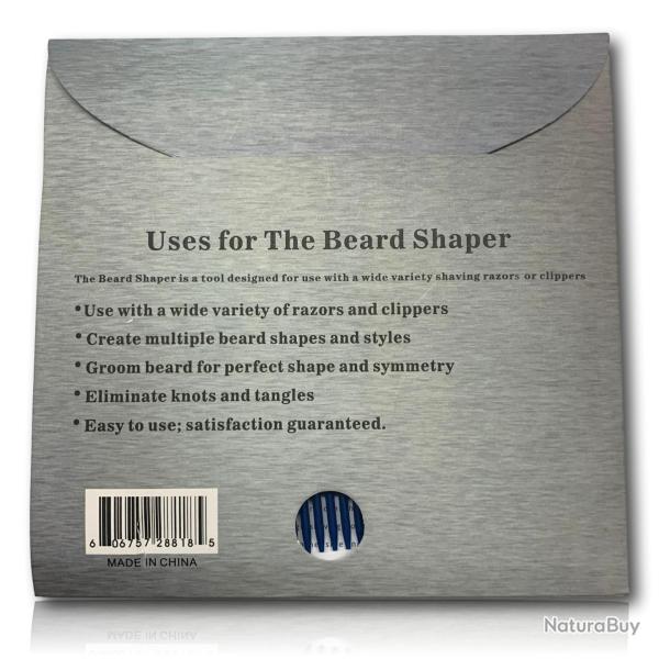 PEIGNE GUIDE TRACEUR DE CONTOUR BLEU 016593