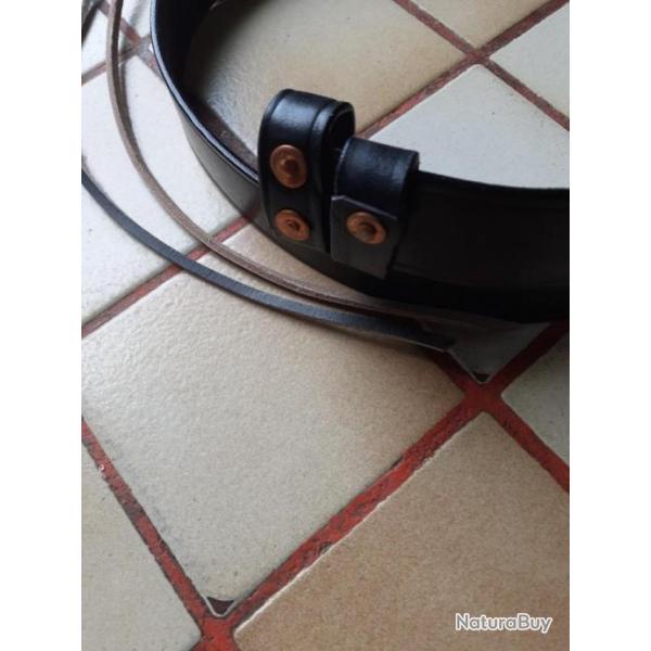 Bretelle cuir pour fusils anglais