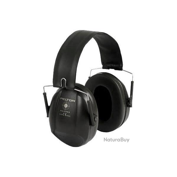 CASQUE PELTOR BULL'EYE I NOIR AVEC SERRE-TETE PLIABLE.