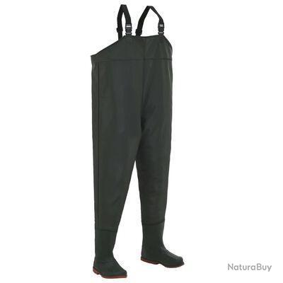 Waders deniers nylon poisson étang de pêche pantalon imperméable pêcheur étang pantalon en caoutchouc avec bottes 44 avec crochet | Leroy Merlin