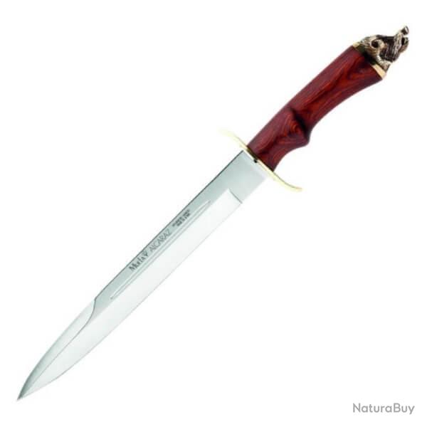 Couteau de chasse Muela Alcaraz avec t�te de sanglier 26cm