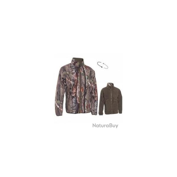 Veste DEER HUNTER Polaire Rversible Marron Camo PROMO