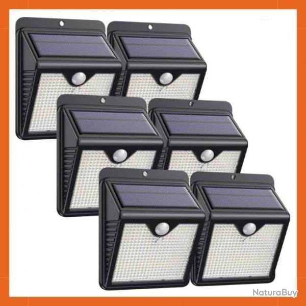 Projecteur LED solaire 1000LM avec dtecteur de mouvement - Lot de 6 - 150LED - LIVRAISON GRATUITE