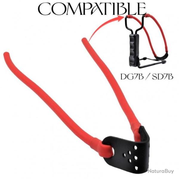 Bande Elastique Lance Pierre SlingShot DG7B JS TACTICAL SD7B MEGALINE et Autres