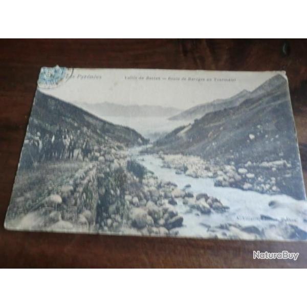 CP  dpt 65  VALLEE DU BASTAN ROUTE DE BAREGES