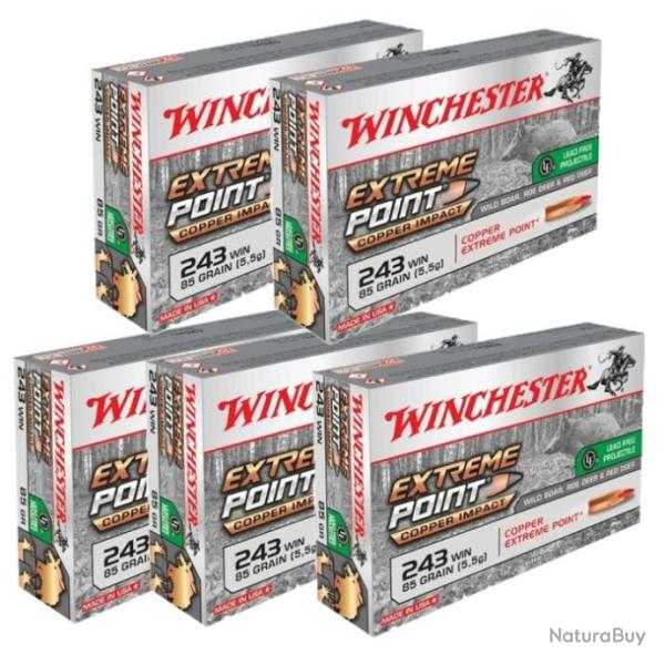 Balles Winchester Extreme Point Leader Free  - Cal. 243 Win - 243 win / Par 5