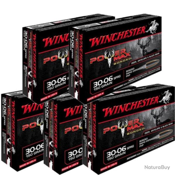 Balles Winchester Power Max Bonded - Cal 30.06. Sprg - 30-06 / 150 / Par 5