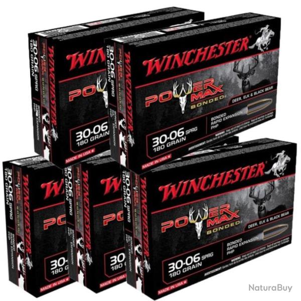 Balles Winchester Power Max Bonded - Cal 30.06. Sprg - 30-06 / 180 / Par 5