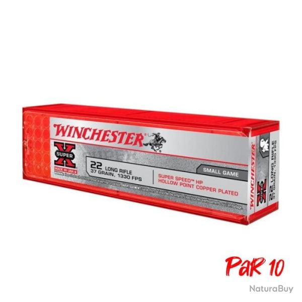 Balles Winchester Super-X Coper Plated Varmint - Cal. 22 LR - 22LR / Par 10