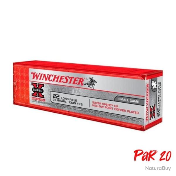 Balles Winchester Super-X Coper Plated Varmint - Cal. 22 LR - 22LR / Par 20