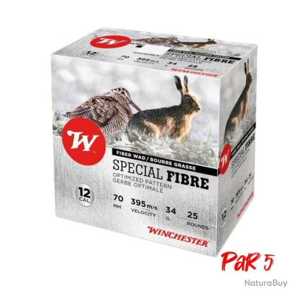 Cartouches Winchester Sp�cial Fibre Cal. 12 70 34 g Par 5