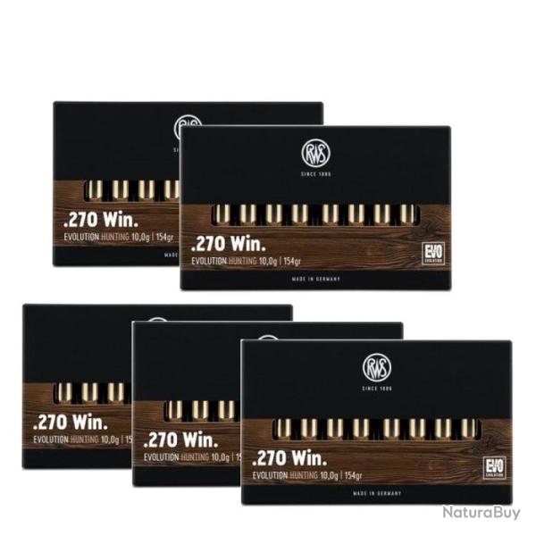 Balles RWS Evo - Cal. 270 Win - 270 win / Par 5