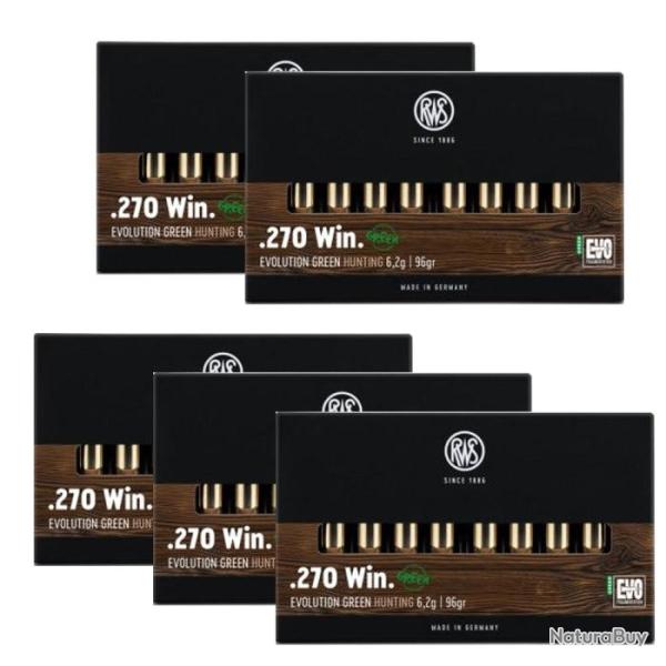 Balles RWS Evo Green - Cal. 270 Win - 270 win / Par 5