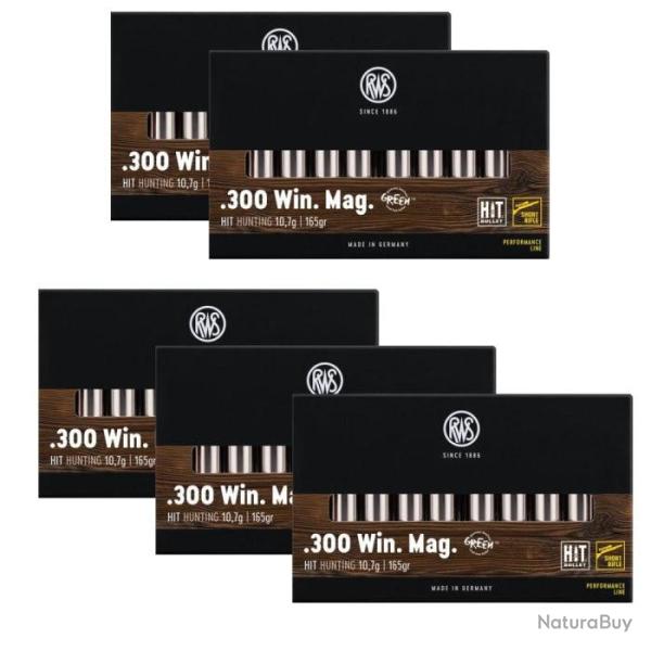 Balles RWS Short Rifle Hit - 300 Win MAG / 165 / Par 5