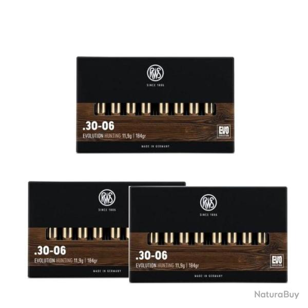 Balles RWS Evo - Cal. 30-06 Sprg - 30-06 / Par 3