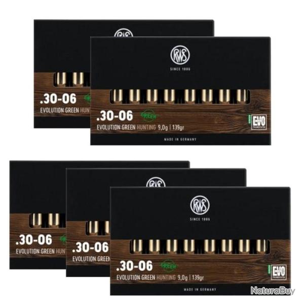 Balles RWS Evo Green SRPL - Cal. 30-06 Sprg - 30-06 / Par 5