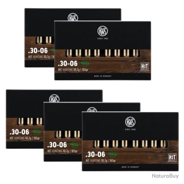 Balles RWS Hit - Cal. 30-06 Sprg - 30-06 / Par 5