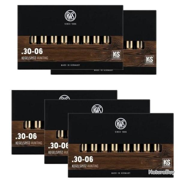 Balles RWS KS - Cal. 30-06 Sprg - 30-06 / 165 / Par 5