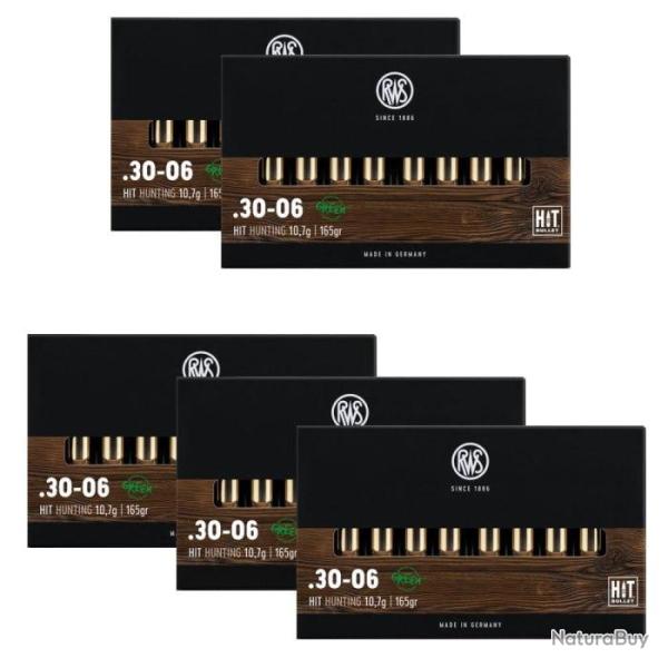 Balles RWS Short Rifle Hit - Cal. 30-06 Sprg - 30-06 / 165 / Par 5