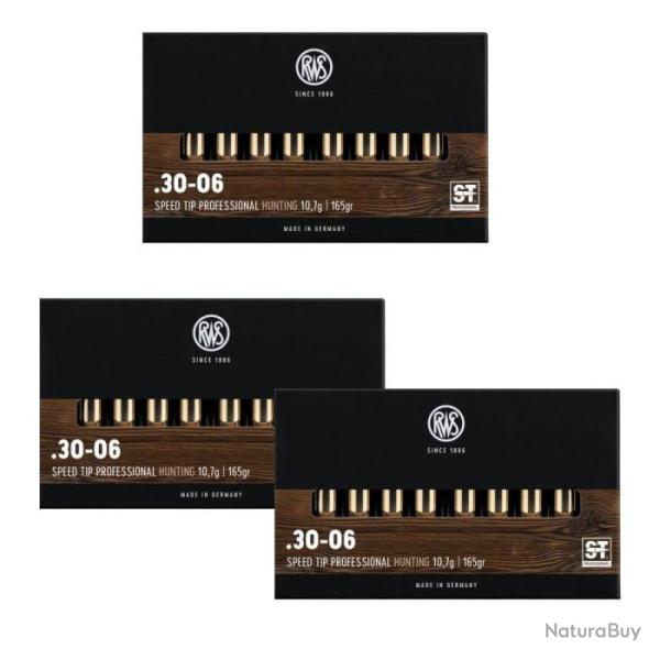 Balles RWS Speed Tip Pro - Cal. 30-06 Sprg - 30-06 / 165 / Par 3