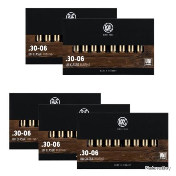 Balles RWS Uni Classic - Cal. 30-06 Sprg - 30-06 / 180 / Par 5